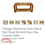 W - MODERN CHOW LEG CONSOLE TABLE (E52)