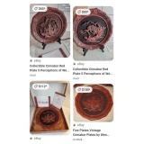 W - LOT OF 2 COLLECTIBLE CINNABAR DECOR PLATES