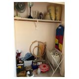 W - FAN, LAMP, VASES, LAUNDRY CART, MORE (R32)