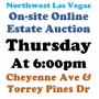 WELCOME TO OUR THUR. @6pm ONLINE PUBLIC AUCTION