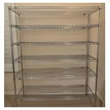 Y - 6-TIER STORAGE SHELVING 74X60" (E5)