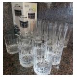 Y - SET OF MIKASA GLASSWARE & CARAFE (K6)