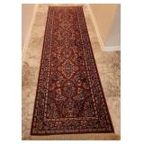 Y - WORSTED WOOL AREA RUG 106X30" (L32)