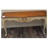 Y - ETHAN ALLEN FRENCH COUNTRY CONSOLE TABLE (A5)