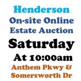WELCOME TO OUR SAT. @10am ONLINE PUBLIC AUCTION