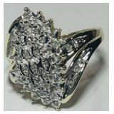 10KT YELLOW GOLD DIAMOND RING 4.00GRS