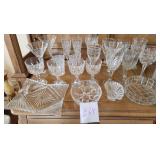 J - MIXED LOT OF GLASSWARE (E64)