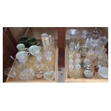 J - MIXED LOT OF GLASSWARE (E54)