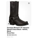 777 - DURANGO WOMENS LEATHER HARNESS BOOTS - SIZE