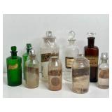 777 - LARGE LOT OF ANTIQUE APOTHECARY JARS, BOTTLE