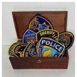 777 - LOT OF 20 VARIOUS POLICE PATCHES IN VINTAGE