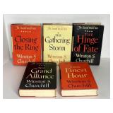 777 - LOT OF 5 VINTAGE BOOKS BY WINSTON CHURCHILL