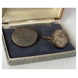 777 - PAIR OF LARGE MENS STERLING SILVER CUFFLINKS