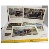 777 - LOT OF 7 RARE ANTIQUE FRANKLIN AUTOMOBILE LI