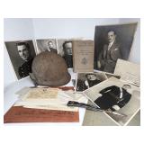 777 - LOT OF MILITARY PHOTOS, DOCUMENTS, BOOK, HEL