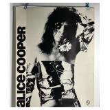 777 - LARGE VINTAGE ALICE COOPER PROMO POSTER - 21