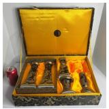 777 - VINTAGE LARGE PORCELAIN CHINESE CANDLE HOLDE