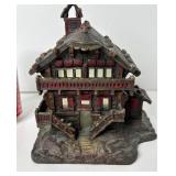 777 - LARGE ANTIQUE BRONZE COTTAGE - 6X7X5"