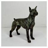777 - VINTAGE STUDION BRONZE BOXER STATUE - 7"X 7"