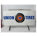 777 - VINTAGE UNION 76 GAS STATION METAL TIRE DISP