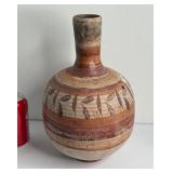 777 - HAND MADE HAND PAINTED LARGE WATER VESSEL