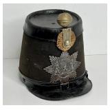 777 - PRE WW2 GERMAN POLICE SHAKO HAT HELMET - 8"X