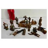 777 - HUGE LOT OF ANTIQUE WW1 LEAD TOY SOLDIERS &