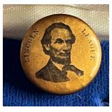 777 - RARE ANTIQUE ABRAHAM LINCOLN LEAGUE REPUBL