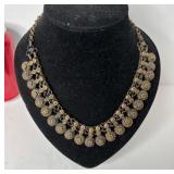 777 - ANTIQUE VICTORIAN BRONZE NECKLACE