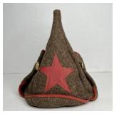 777 - WW2 RUSSIAN INFANTRY FELT WINTER HAT