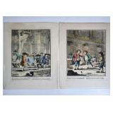 777 - RARE PAIR OF AUGUSTIN DE SAINT-AUBIN ANTIQUE