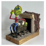 777 - VINTAGE ALIEN MINER SCULPTURE FROM OLD BULLE