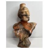 777 - VINTAGE STONE INDIAN WITH MOHAWK - 17"X 10"X