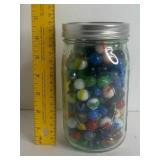 777 - HUGE LOT OF ANTIQUE & VINTAGE MARBLES IN MAS