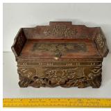777 - ANTIQUE CHINESE WOOD BOX - HAND MADE