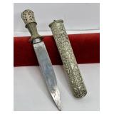 777 - ANTIQUE VERY ORNATE DAGGER KNIFE - HANDMADE