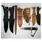 777 - LARGE LOT OF VINTAGE KNIFE SHEATHS