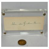 777 - ALEXANDER GRAHAM BELL AUTOGRAPH IN THICK LUC