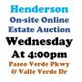 Wed.@4pm - Henderson Estate Online Public Auction 10/29