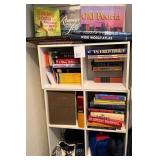 K - CUBE SHELVING W/ BOOKS, MAGAZINES & MORE (M11)