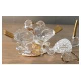 K - LOT OF 2 ART GLASS BIRDS (L28)