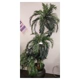 K -  FAUX TREE IN PLANTER POT 80"T (L6)