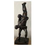 K - BRETON WRESTLERS PARIS 1929 SCULPTURE (K63)
