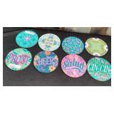 43 - NEW WMC SET OF ACRYLIC COASTERS (124B)