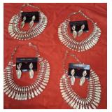 341 - 4 NECKLACE & EARRING SETS (Y146)