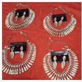 341 - 4 NECKLACE & EARRINGS SETS (Y148)