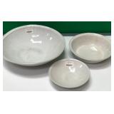 43 - NEW WMC 3 PIECES INDABA BOWLS (A32)