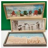 43 - NEW WMC 3 PIECES WALL DECOR FRAMED (A316)