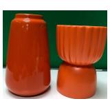 43 - NEW WMC 2 CERAMIC VASES MAX 9.5"T (L308)