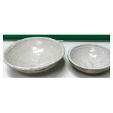 43 - NEW WMC LOT OF 2 GLAZED POTTERYN BOWLS